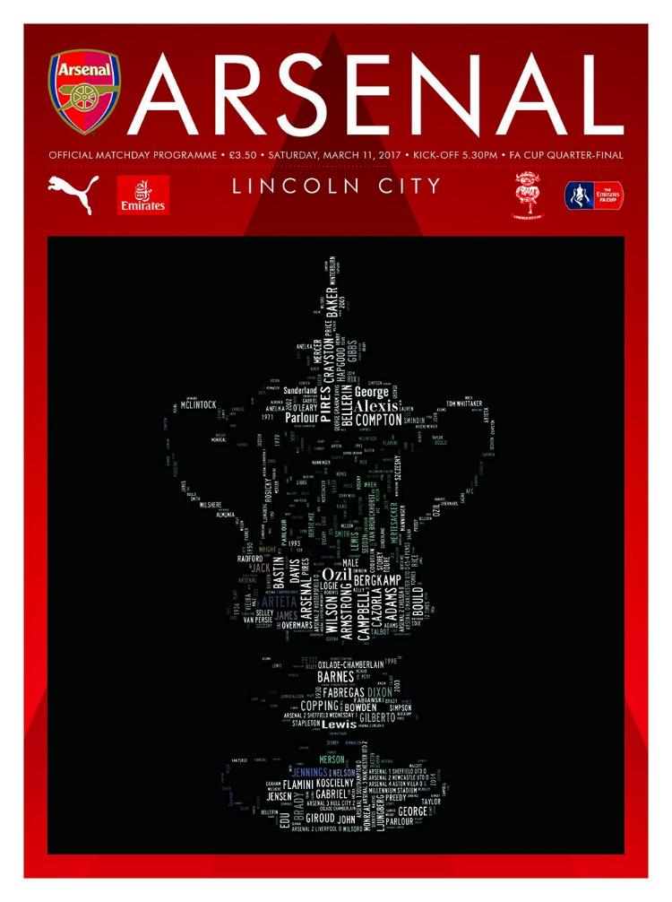 ARSENAL v LINCOLN CITY 2016/17 (FA CUP)